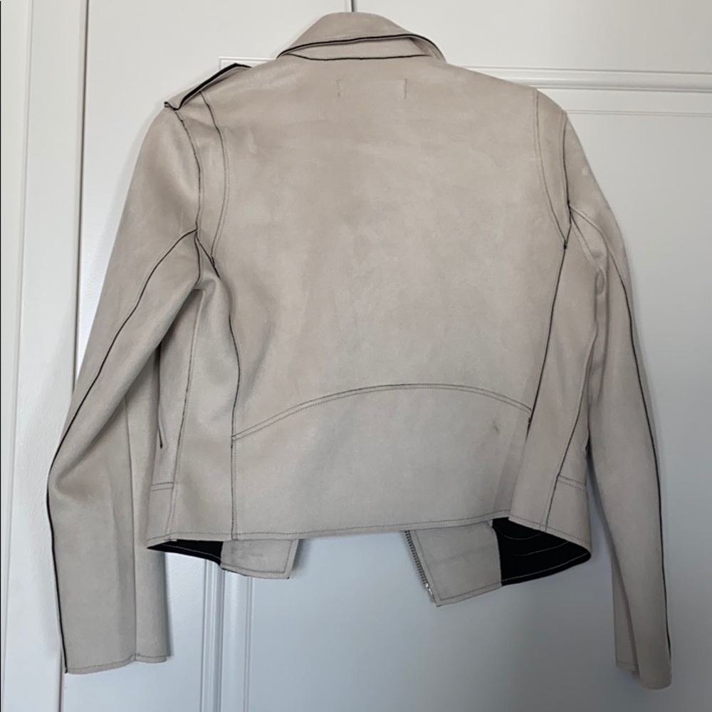 OFF WHITE SUEDE MOTTO JACKET SIZE SMALL - Picture 5 of 5